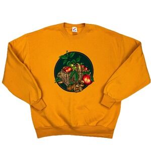 Vtg 90s Jerzees‎ Russel Sweatshirt Size XL Art Fruit Crewneck Core Made In USA